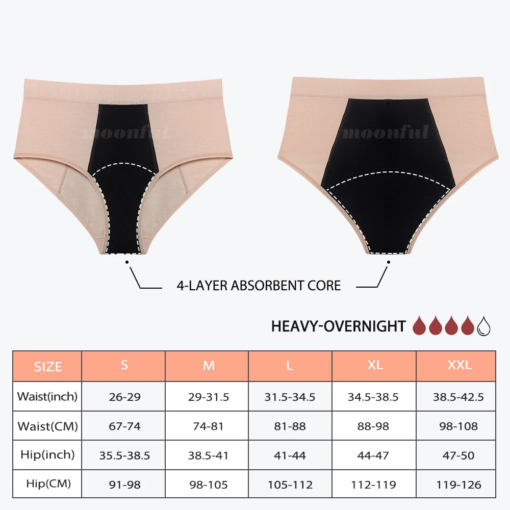 Culotte Menstruelle Taille Haute - Plusieurs coloris